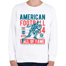 PRINTFASHION Amerikai foci - Gyerek pulóver - Fehér amerikai futball felszerelés