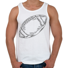 PRINTFASHION Amerikai focilabda - Férfi atléta - Fehér
