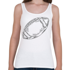 PRINTFASHION Amerikai focilabda - Női atléta - Fehér női trikó