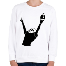 PRINTFASHION Amerikai focista - Gyerek pulóver - Fehér
