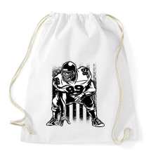 PRINTFASHION Amerikai focista - Sportzsák, Tornazsák - Fehér tornazsák