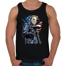 PRINTFASHION Amerikai gyilkos - Férfi atléta - Fekete atléta, trikó