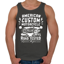 PRINTFASHION Amerikai hagyományos motor  - Férfi atléta - Sötétszürke atléta, trikó