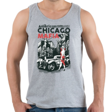 PRINTFASHION Amerikai Maffia - Férfi atléta - Sport szürke atléta, trikó