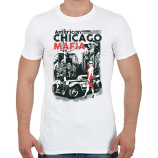 PRINTFASHION Amerikai Maffia - Férfi póló - Fehér