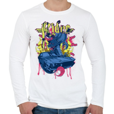 PRINTFASHION Amerikai retro sportató 4 - Férfi hosszú ujjú póló - Fehér