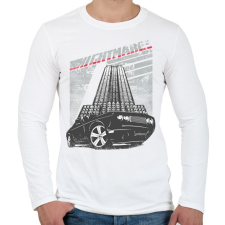 PRINTFASHION Amerikai retro sportautó 3 - Férfi hosszú ujjú póló - Fehér férfi póló