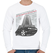 PRINTFASHION Amerikai retro sportautó 3 - Férfi pulóver - Fehér férfi pulóver, kardigán