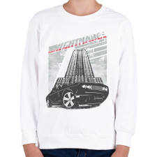 PRINTFASHION Amerikai retro sportautó 3 - Gyerek pulóver - Fehér gyerek pulóver, kardigán