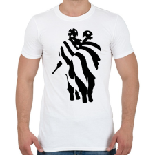 PRINTFASHION Amerikai zászló - Férfi póló - Fehér férfi póló