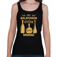 PRINTFASHION Ami a Balatonon történik - Női atléta - Fekete