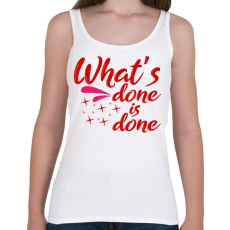 PRINTFASHION Ami kész, az kész - Női atléta - Fehér