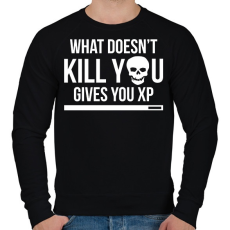 PRINTFASHION Ami nem öl meg, xp-t ad - Férfi pulóver - Fekete