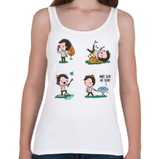 PRINTFASHION Ami sok, az sok! - Női atléta - Fehér