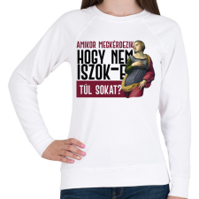 PRINTFASHION Amikor megkérdezik - fekete - Női pulóver - Fehér női pulóver, kardigán