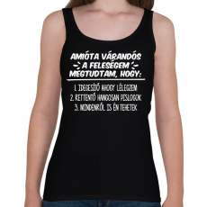 PRINTFASHION Amióta várandós a feleségem - Női atléta - Fekete