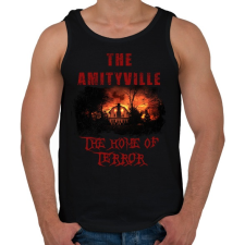 PRINTFASHION amityville home of terror - Férfi atléta - Fekete atléta, trikó