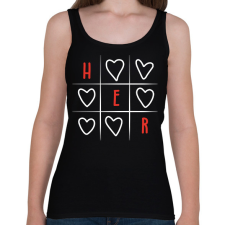 PRINTFASHION Amőba - Her - Női atléta - Fekete női trikó