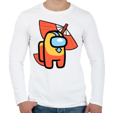 PRINTFASHION Among us: Aang avatar - Férfi hosszú ujjú póló - Fehér férfi póló
