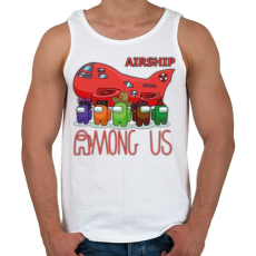 PRINTFASHION Among us - Airship among us - Férfi atléta - Fehér