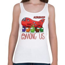 PRINTFASHION Among us - Airship among us - Női atléta - Fehér női trikó