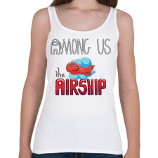 PRINTFASHION Among us airship - Női atléta - Fehér női trikó