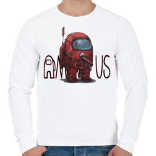 PRINTFASHION Among us art - Férfi pulóver - Fehér férfi pulóver, kardigán