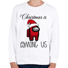 PRINTFASHION Among Us Christmas - Gyerek pulóver - Fehér