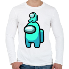 PRINTFASHION Among us: Crewmate - Férfi hosszú ujjú póló - Fehér férfi póló