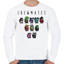 PRINTFASHION Among us - crewmates bonus - Férfi pulóver - Fehér férfi pulóver, kardigán