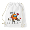 PRINTFASHION Among us crewmates - cute mates - Sportzsák, Tornazsák - Fehér