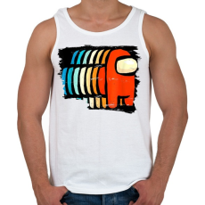 PRINTFASHION Among Us - Crewmates - Férfi atléta - Fehér