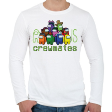 PRINTFASHION Among us Crewmates - Férfi hosszú ujjú póló - Fehér férfi póló