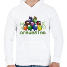 PRINTFASHION Among us Crewmates - Férfi kapucnis pulóver - Fehér férfi pulóver, kardigán