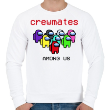 PRINTFASHION Among us crewmates - Férfi pulóver - Fehér férfi pulóver, kardigán