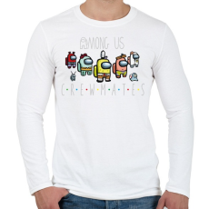 PRINTFASHION Among us - crewmates together - Férfi hosszú ujjú póló - Fehér