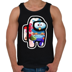 PRINTFASHION Among Us - Cuki Bagoly - Férfi atléta - Fekete