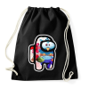 PRINTFASHION Among Us - Cuki Bagoly - Sportzsák, Tornazsák - Fekete