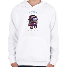 PRINTFASHION Among us D.VA 2 premium skin set - Gyerek kapucnis pulóver - Fehér gyerek pulóver, kardigán