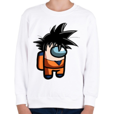 PRINTFASHION Among us - Dragonball - Gyerek pulóver - Fehér gyerek pulóver, kardigán