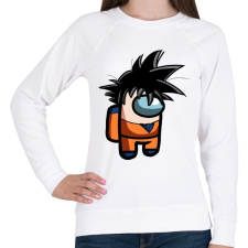 PRINTFASHION Among us - Dragonball - Női pulóver - Fehér női pulóver, kardigán