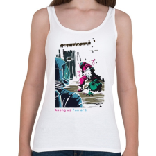 PRINTFASHION Among us fan art - fekete alaphoz  - Női atléta - Fehér női trikó