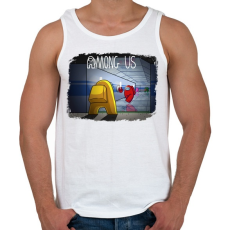 PRINTFASHION Among us - Férfi atléta - Fehér