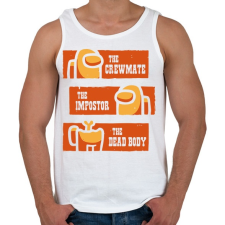 PRINTFASHION Among us - Férfi atléta - Fehér atléta, trikó