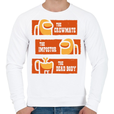 PRINTFASHION Among us - Férfi pulóver - Fehér férfi pulóver, kardigán