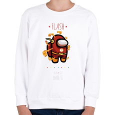 PRINTFASHION Among us Flash 2 premium skin set - Gyerek pulóver - Fehér
