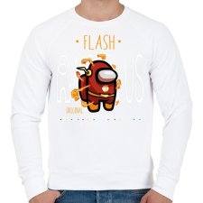 PRINTFASHION Among us Flash premium skin set - Férfi pulóver - Fehér férfi pulóver, kardigán