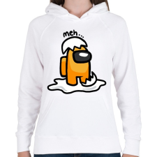 PRINTFASHION Among us Gudetama - Női kapucnis pulóver - Fehér női pulóver, kardigán