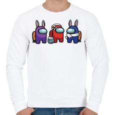 PRINTFASHION Among Us - Húsvét - Férfi pulóver - Fehér