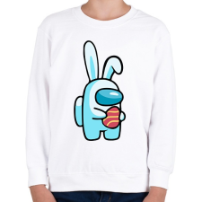 PRINTFASHION Among us - Húsvéti nyúl - Gyerek pulóver - Fehér gyerek pulóver, kardigán